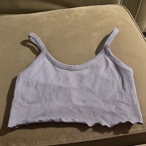 Forever 21 Lavender Ribbed Sports Bra